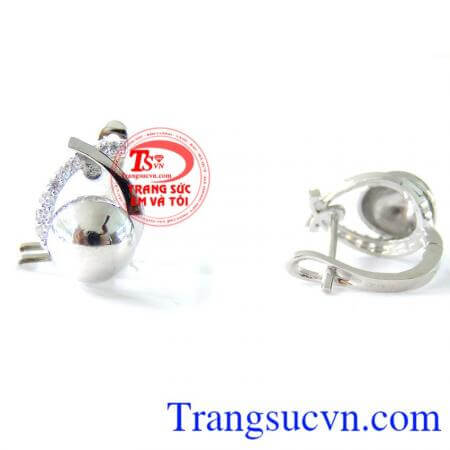 Bán Bông tai mặt tròn tinh tế chất lượng cao.