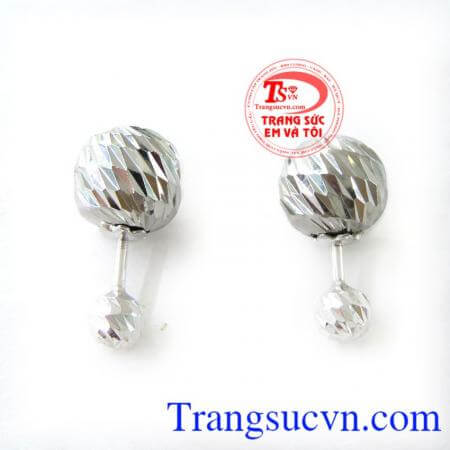 Hoa tai Dior phay sáng, hoa tai vàng tây, hoa tai đẹp.