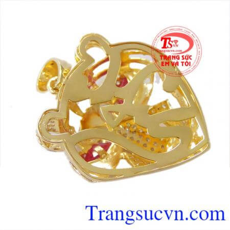 Mặt dây nam đầu báo 10k