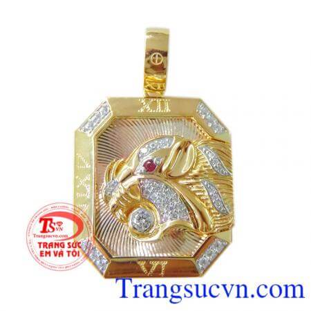 Mặt dây chuyền vàng tây nam uy lực, mặt dây chuyền nam vàng tây, mặt dây nam đẹp