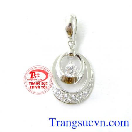 Bán Mặt dây hình giọt nước vàng trắng chất lượng cao.