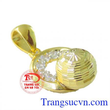 Mặt nữ vàng tây 10k sang trọng, mặt dây chuyền nữ vàng tây, mặt dây nữ đeo đẹp.