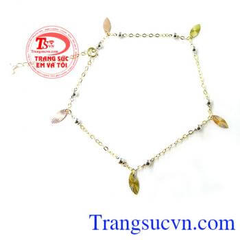 Chiếc lắc chân nữ vàng đẹp, dành cho nữ,lắc chân vàng là món quà tặng sinh nhật ý nghĩa,