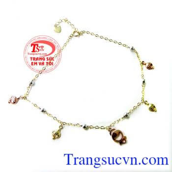 lắc chân nữ vàng,lắc vàng chân,lắc chân đẹp đều là món quà tặng sinh nhật người yêu thương ý nghĩa