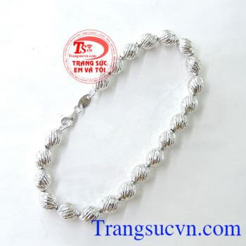 Lắc bi vàng trắng nữ thời trang, lắc nữ vàng tây, lắc tay nữ đẹp. Lắc bi vàng trắng nữ thời trang