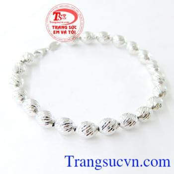 Bán lắc bi vàng trắng nữ thời trang chất lượng cao. 