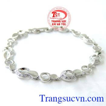 Bán Lắc vàng trắng 10k nữ chất lượng cao. 