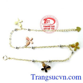 Lắc chân vàng tây