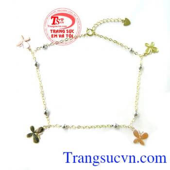 Lắc chân vàng tây