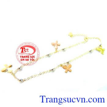 Chiếc Lắc chân vàng tây đảm bảo chất lượng uy tín tinh tế và quý phái,