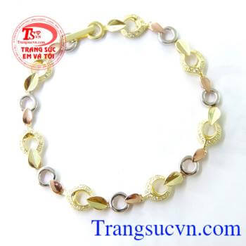 Lắc nữ vàng 10k đeo quý phái