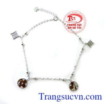 Lắc chân nữ vàng trắng 6 tháng,giao Lắc chân nữ vàng trắng toàn quốc Thương Hiệu Dẫn Đầu Việt Nam