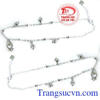 Lắc Nữ vàng trắng đảm bảo chất lượng,lắc chân là món quà ý nghĩa nhân ngày kỷ niệm tuyệt vời,