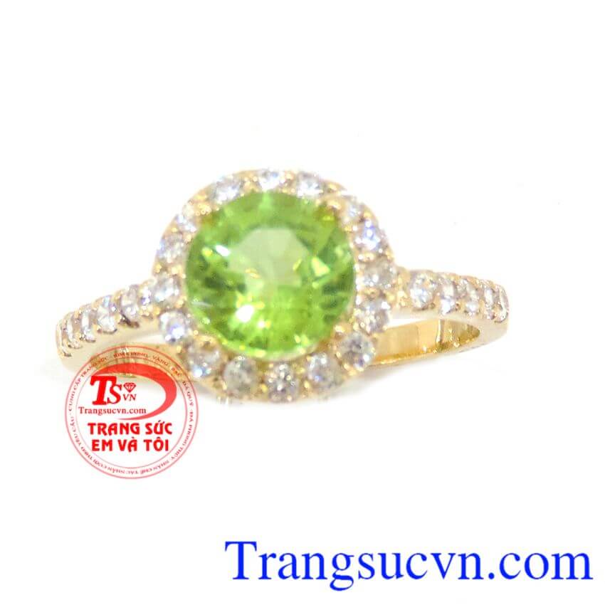 Chiếc Nhẫn peridot đẹp nữ chất lượng đảm bảo uy tín tinh tế đẳng cấp và quý phái