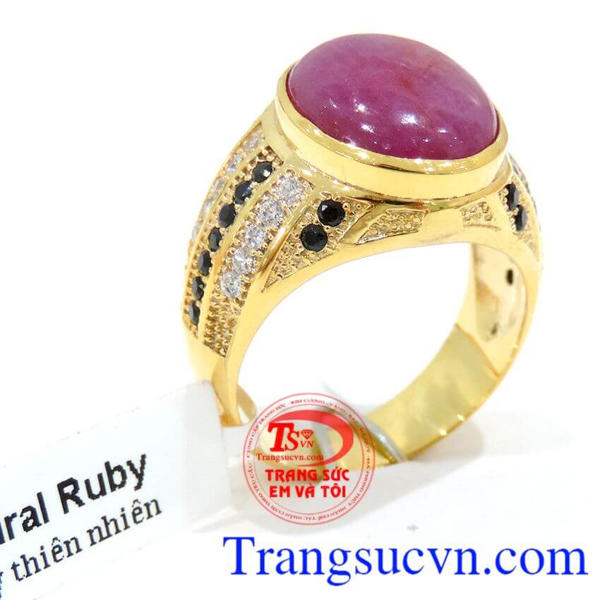 Nhẫn vàng 14k Ruby thiên nhiên có giấy kiểm định đá quý và vàng,Giao nhẫn Nhẫn vàng 14k Ruby toàn quốc, Đá Quý Ruby giọt huyết của đất trời