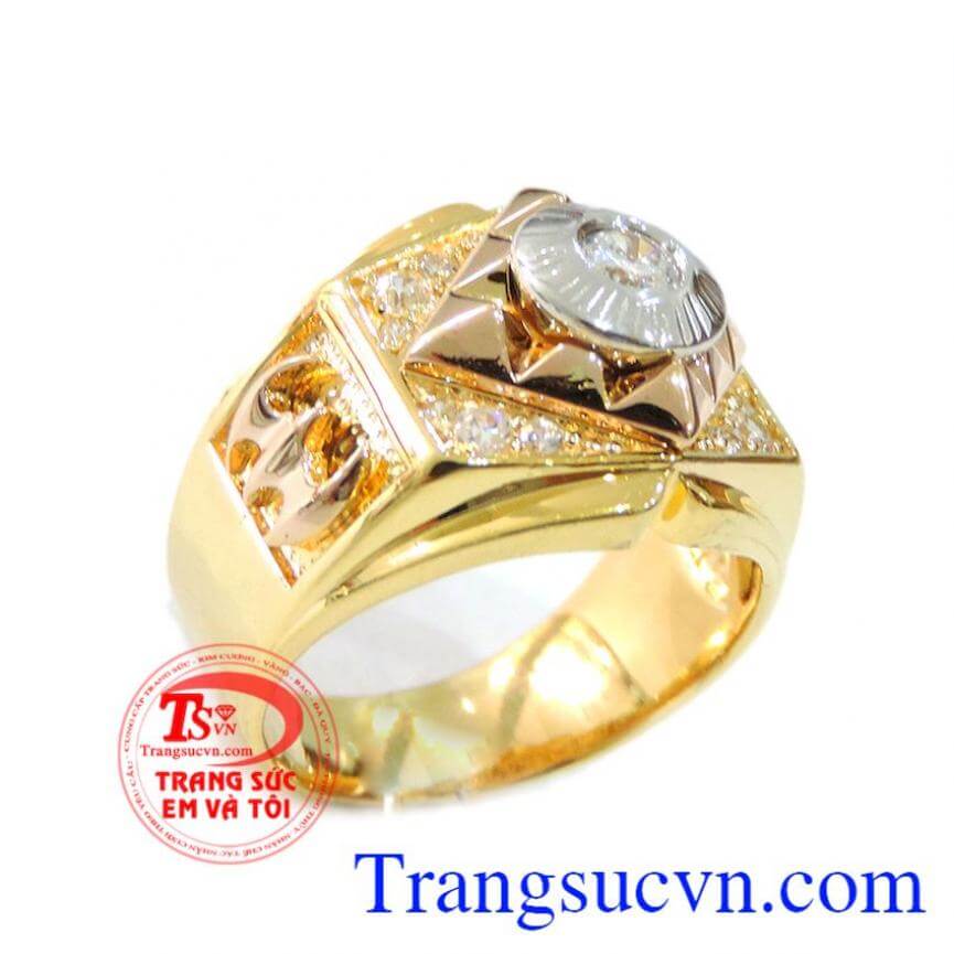 Nhẫn nam Italy 18k