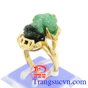 Tỳ hưu ngọc nhẫn nữ tinh tế và đẳng cấp,Nhẫn nữ tỳ hưu đá thiên nhiên có giấy kiểm định đá quý kèm theo,bảo hành 1 năm giao toàn quốc.