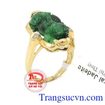 Nhẫn vàng tài lộc tỳ hưu có GIẤY KIỂM ĐỊNH ĐÁ QUÝ và VÀNG KÈM THEO, LÀ THƯƠNG HIỆU DẪN ĐẦU VIỆT NAM.