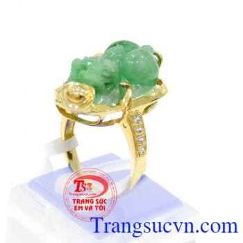 Nhẫn tỳ hưu ngón giữa bảo hành 1 năm,Làm mới miễn phí,Giao nhẫn tỳ hưu toàn quốc.