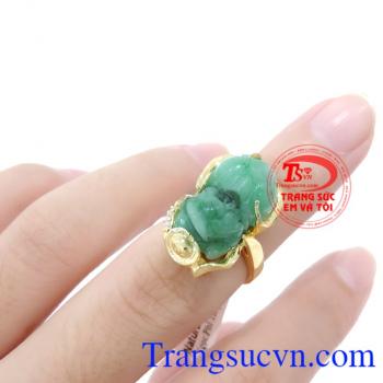 Nhẫn ngọc tỳ hưu vàng tinh tế và quý phái,giá Nhẫn ngọc tỳ hưu vàng 14k chất lượng đảm bảo uy tín,Giao Nhẫn ngọc tỳ hưu vàng khách hàng ưa chuộng nhiều năm,Nhẫn ngọc tỳ hưu vàng.