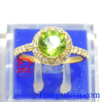 Chiếc Nhẫn peridot đẹp nữ chất lượng đảm bảo uy tín tinh tế đẳng cấp và quý phái