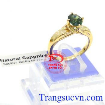 giao Nhẫn Sapphire đẹp vàng toàn quốc thanh toán an toàn, Nhẫn Sapphire đẹp vàng là món quà tặng sinh nhật rất ý nghĩa