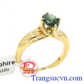 giao Nhẫn Sapphire đẹp vàng toàn quốc thanh toán an toàn, Nhẫn Sapphire đẹp vàng là món quà tặng sinh nhật rất ý nghĩa