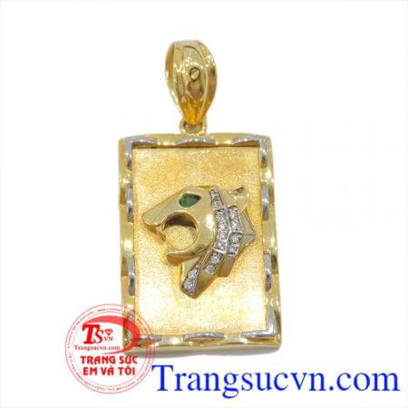 Chiếc Mặt dây vàng báo vàng dành cho nam tinh tế và sang trọng