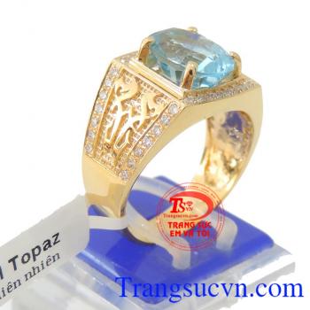 Nhẫn nam xanh lam 14k thương hiệu uy tín, chất lượng, giao hàng nhanh trên toàn quốc