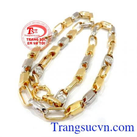 Chiếc Dây chuyền vàng nam mới dành cho nam đeo chất lượng đảm bảo tinh tế