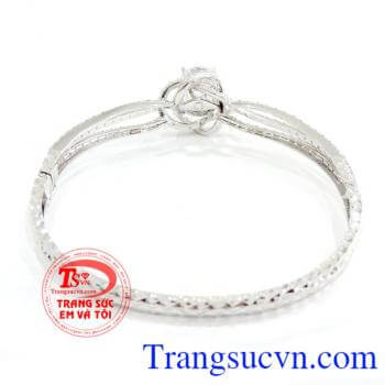 Vòng tay 18k trắng ý,Vòng tay vàng italy.