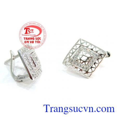 Đôi Hoa tai 18k nhập khẩu nguyên chiếc.