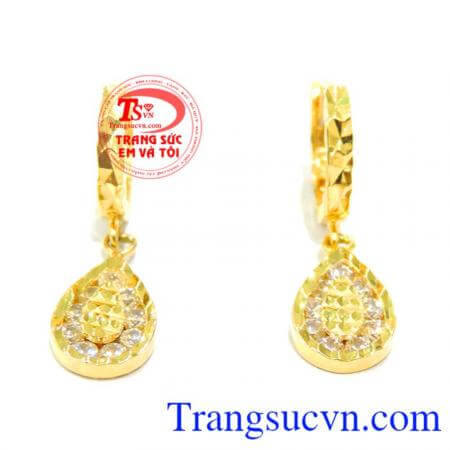 Bông tai vàng 18k nữ