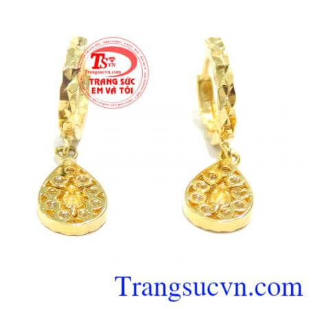 Bảo hành 1 năm, Giao toàn quốc. Bông tai vàng 18k nữ