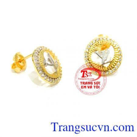 Hoa tai vàng 18k ITALY nhập khẩu chất lượng đảm bảo uy tín.