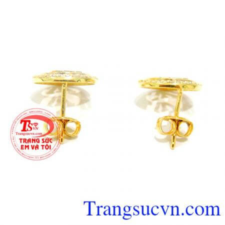 Hoa tai vàng tinh tế giao toàn quốc thanh toán an toàn.