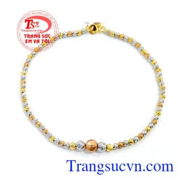 Bán Lắc tay 18k bi vàng Italy Nhập khẩu nguyên chiếc.