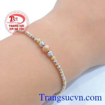 Lắc tay 18k bi vàng Chất lượng đảm bảo Lắc tay 18k bi vàng dành cho nữ đeo.