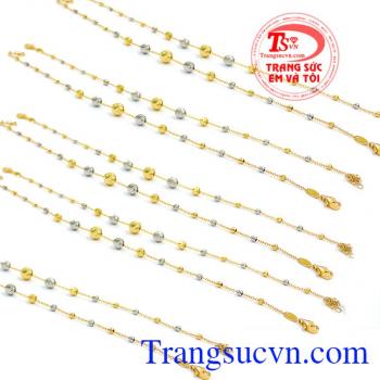 Lắc chân 18k bi Italy