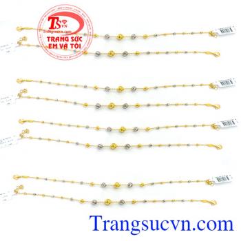 Lắc chân 18k bi Italy