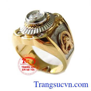 Nhẫn mã đáo thành công chất lượng vàng 18k 750 đảm bảo chất lượng,Nhẫn mã đáo thành công đẳng cấp và may mắn cho người đeo