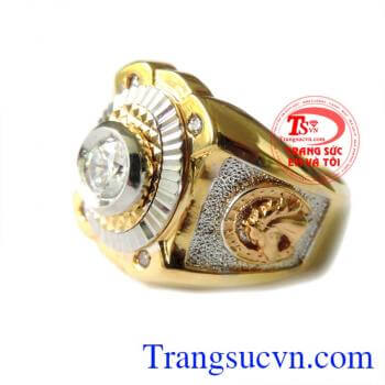 Nhẫn mã đáo thành công 18k nhập khẩu Italy bền đẹp, sang trọng