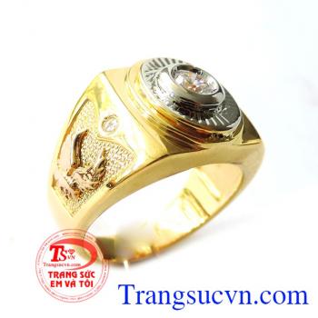 Có giấy kiểm định vàng kèm theo Nhẫn vàng 18k đại bàng khách hàng nam Ưa chuộng,đeo bền đẹp và đẳng cấp Nhẫn vàng 18k đại bàng