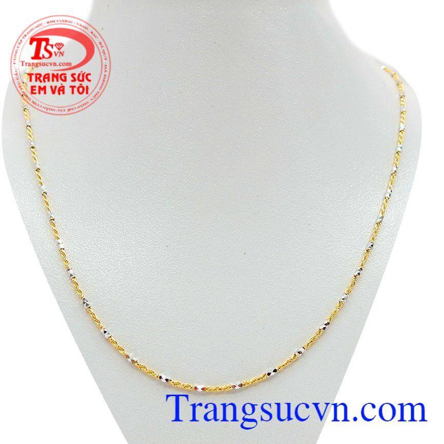 Dây chuyền nữ vàng Italy đẹp