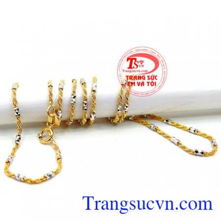 Dây chuyền nữ vàng Italy đẹp đeo bền và sáng chất lượng đảm bảo,