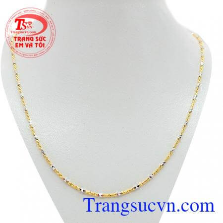 dây chuyền vàng Ý được khách hàng đánh giá cao và ưa chuộng,bình chọn Chiếc Dây vàng trắng vàng màu chất lượng vàng đảm bảo, Uy tín,