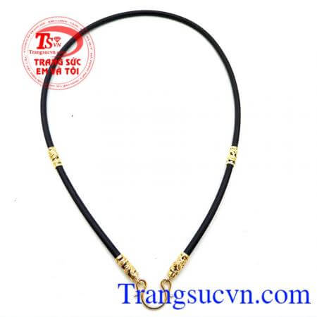Dây cao su vàng 18k bảo hành 1 năm,giao toàn quốc