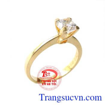 Nhẫn nữ yêu thương vàng món quà sinh nhật ý nghĩa,Nhẫn nữ yêu thương vàng chất lượng vàng đảm bảo,bảo hành 6 tháng