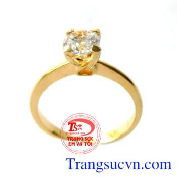 Giao Nhẫn nữ yêu thương vàng toàn quốc thanh toán an toàn, Nhẫn nữ yêu thương vàng tặng phái đẹp  