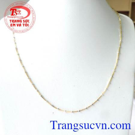 Chiếc Dây vàng 18k nhập Ý bảo hành 1 năm,Dây vàng 18k Ý được khách hàng ưa chuộng,Dây chuyền vàng thể hiện ý nghĩa may mắn,